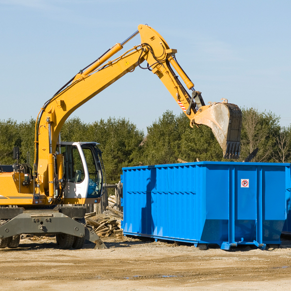 what size residential dumpster rentals are available in Herbst Indiana